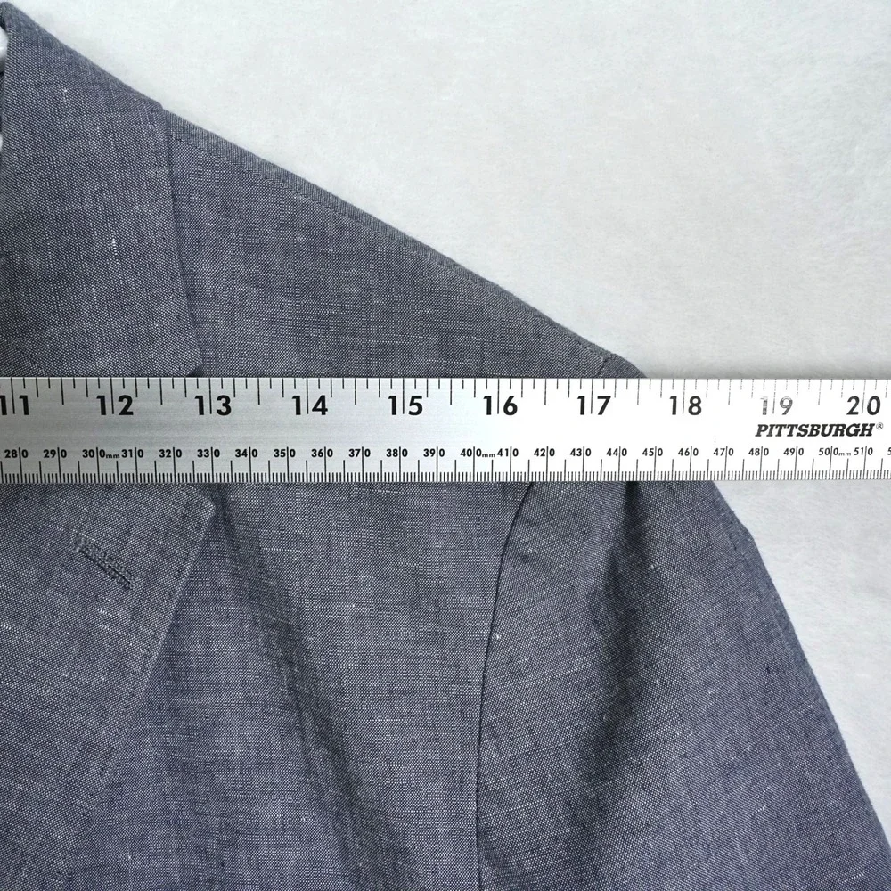 J.Crew Ludlow Slim Blazer 40R Gray Cotton Linen Somelos Portugal Sport Coat Mens